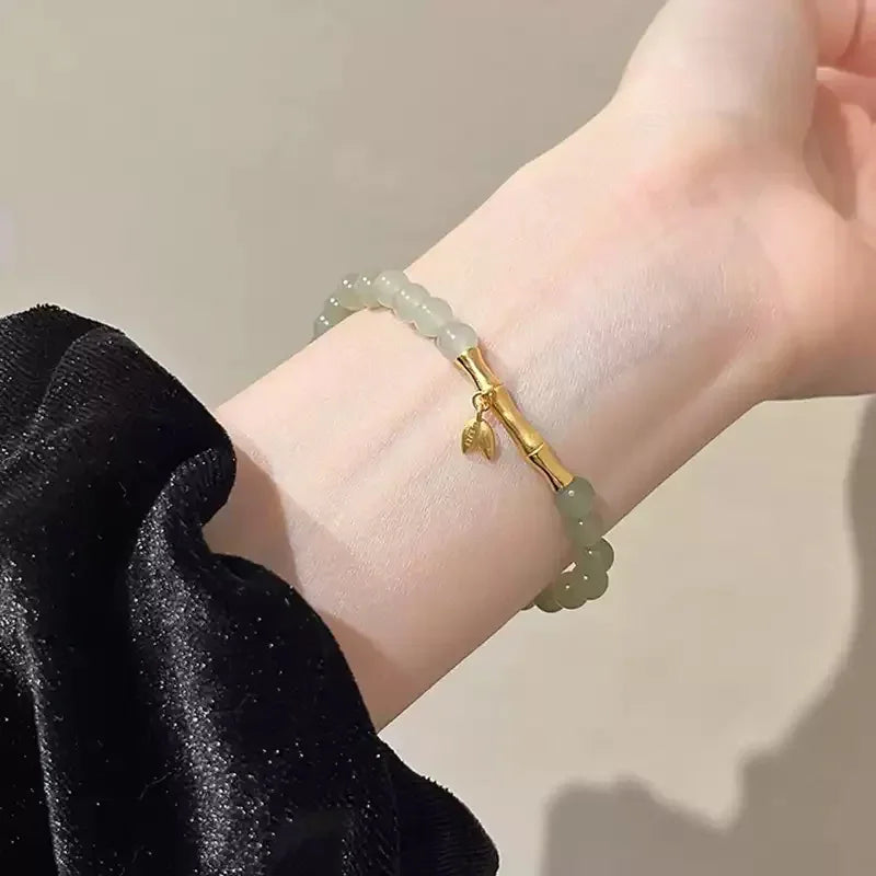 Jade Gradient Bamboo Bracelet