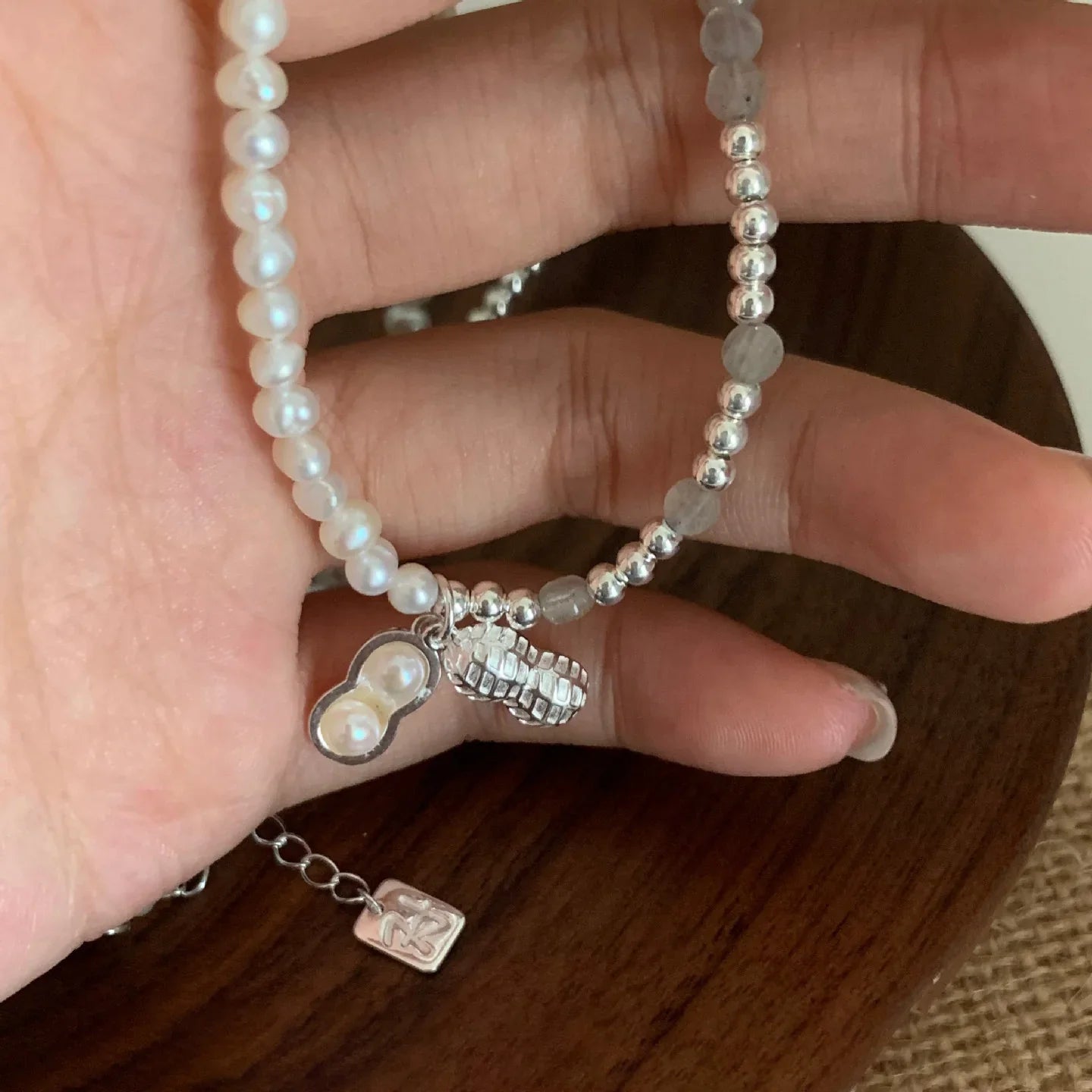Lucky Peanut Pearl Necklace