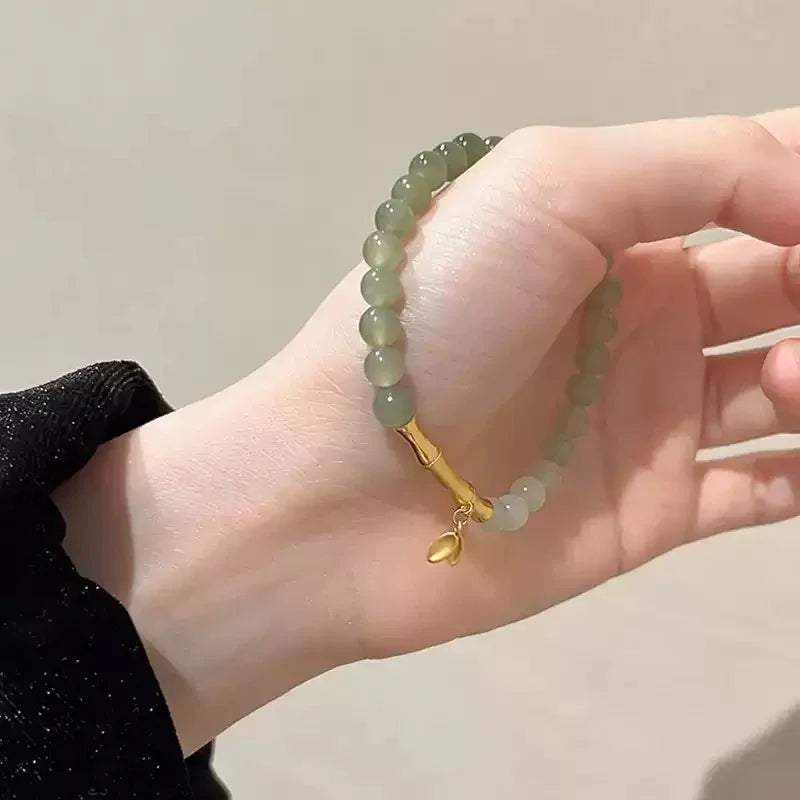 Jade Gradient Bamboo Bracelet