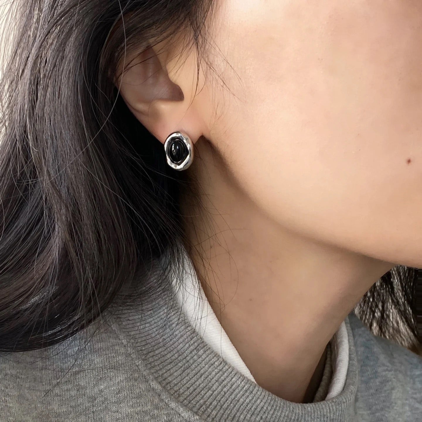 Amber Gaze – Tiger’s Eye Stud Earrings