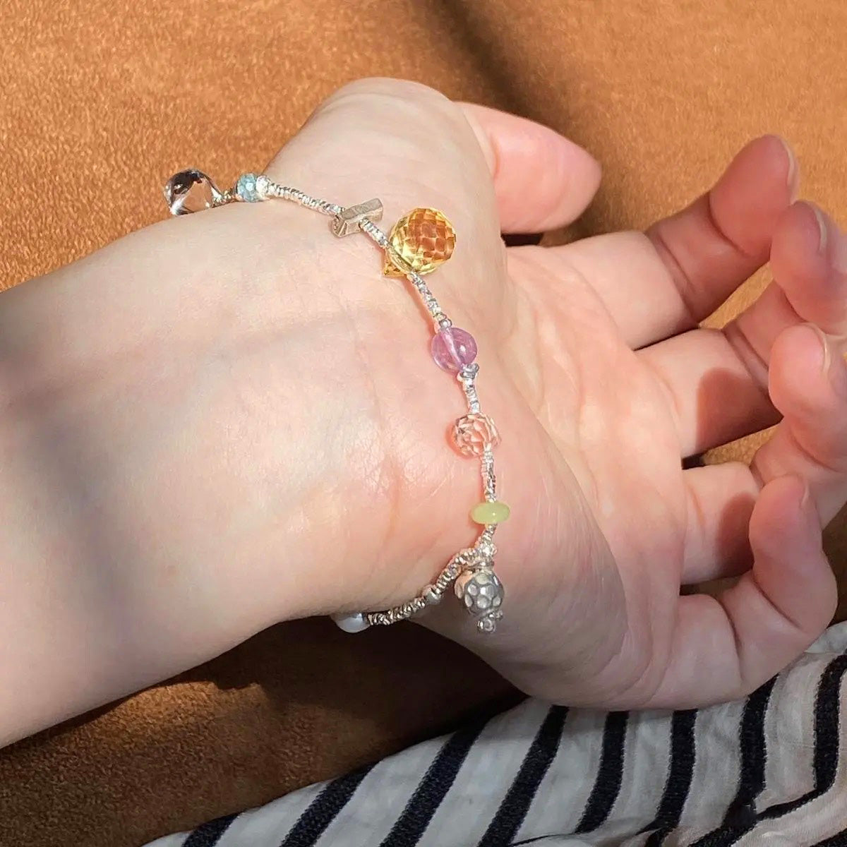 Candyhouse Crystal Silver Bracelet