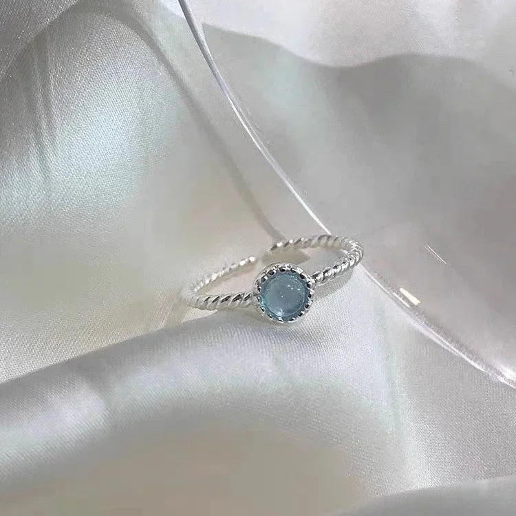 Serenity Twist – Sterling Silver Ring