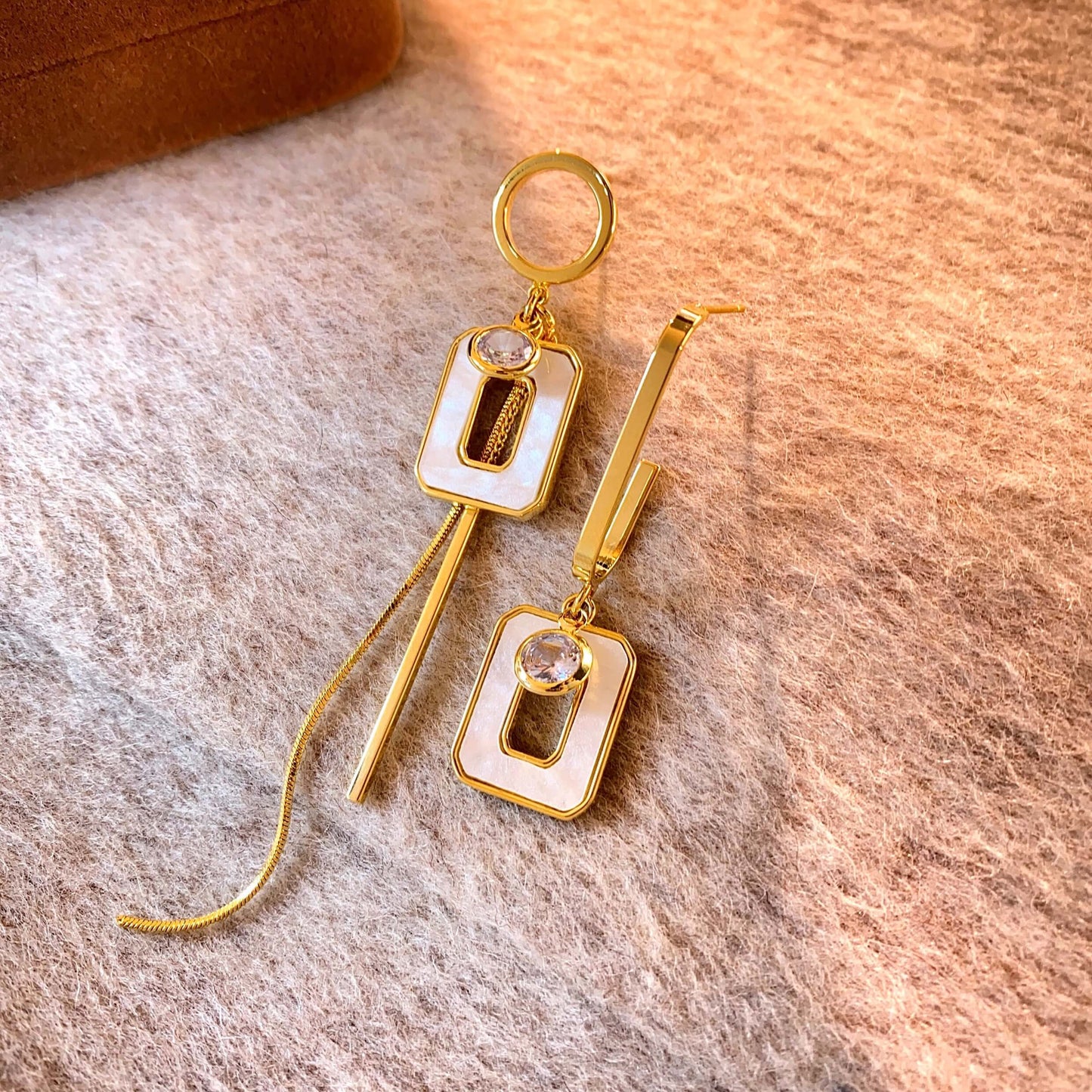 Asymmetrical Long Tassel Drop Earrings