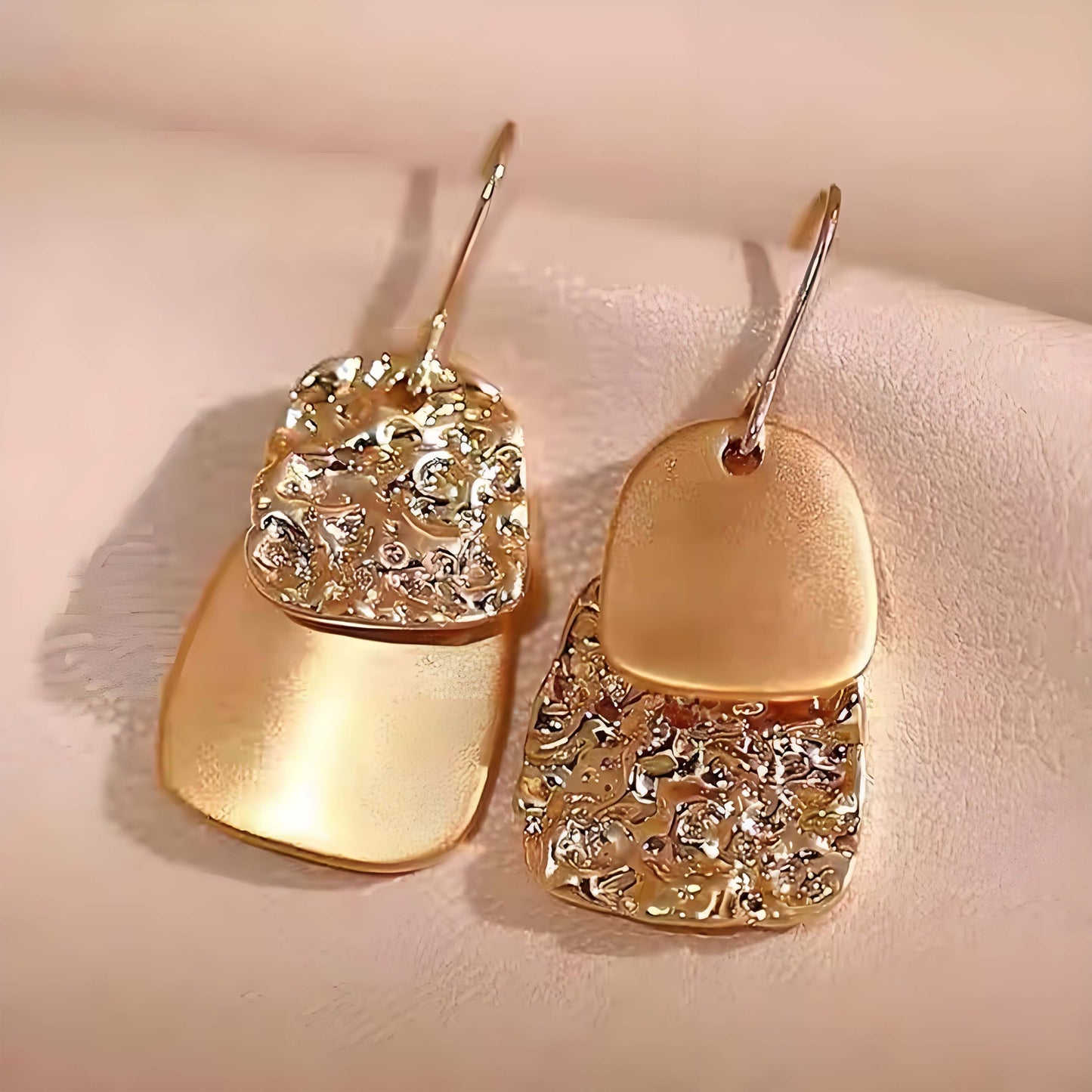 Layered Metal Stud Elegant Earrings