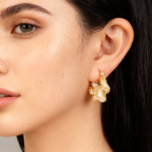 Twisted Zircon Ear Cuff Earrings – Modern Braided Statement Look