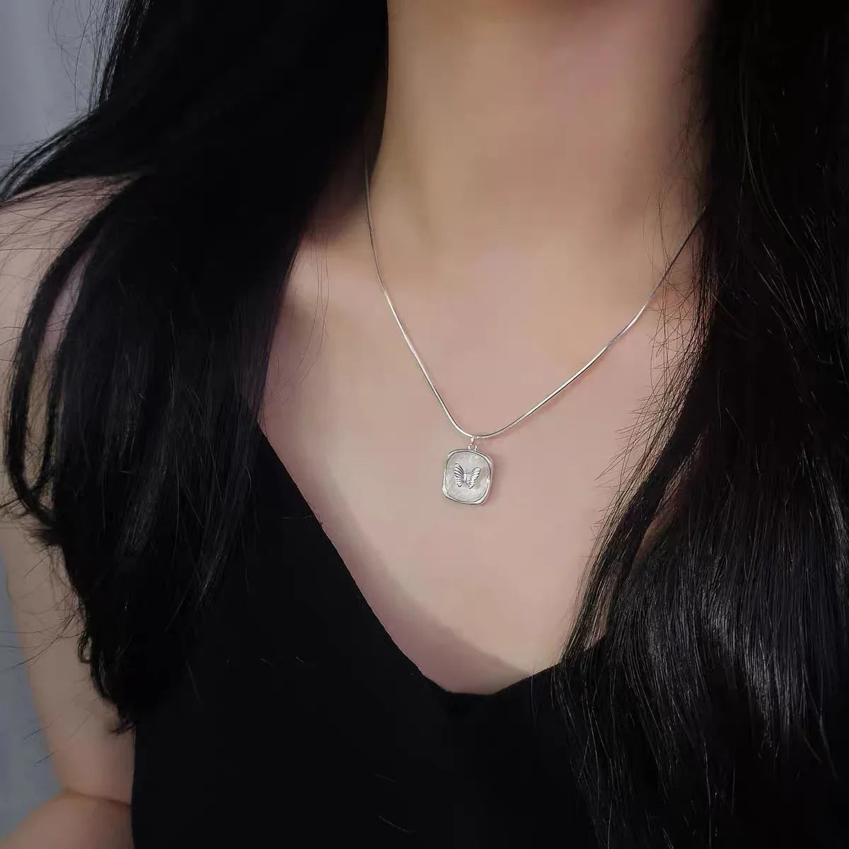Escape of the Butterfly – Sterling Silver Necklace
