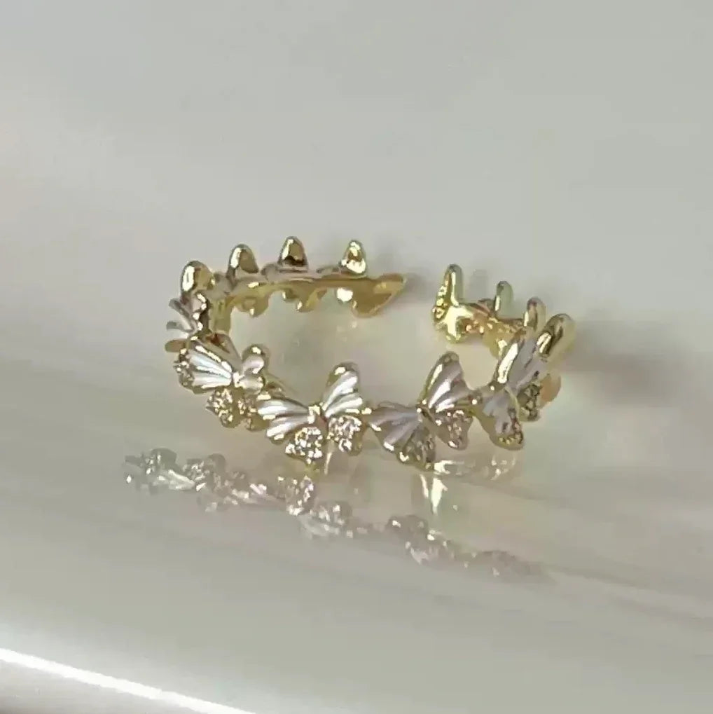 French Spring Enamel Ring
