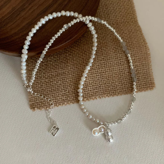 Lucky Peanut Pearl Necklace