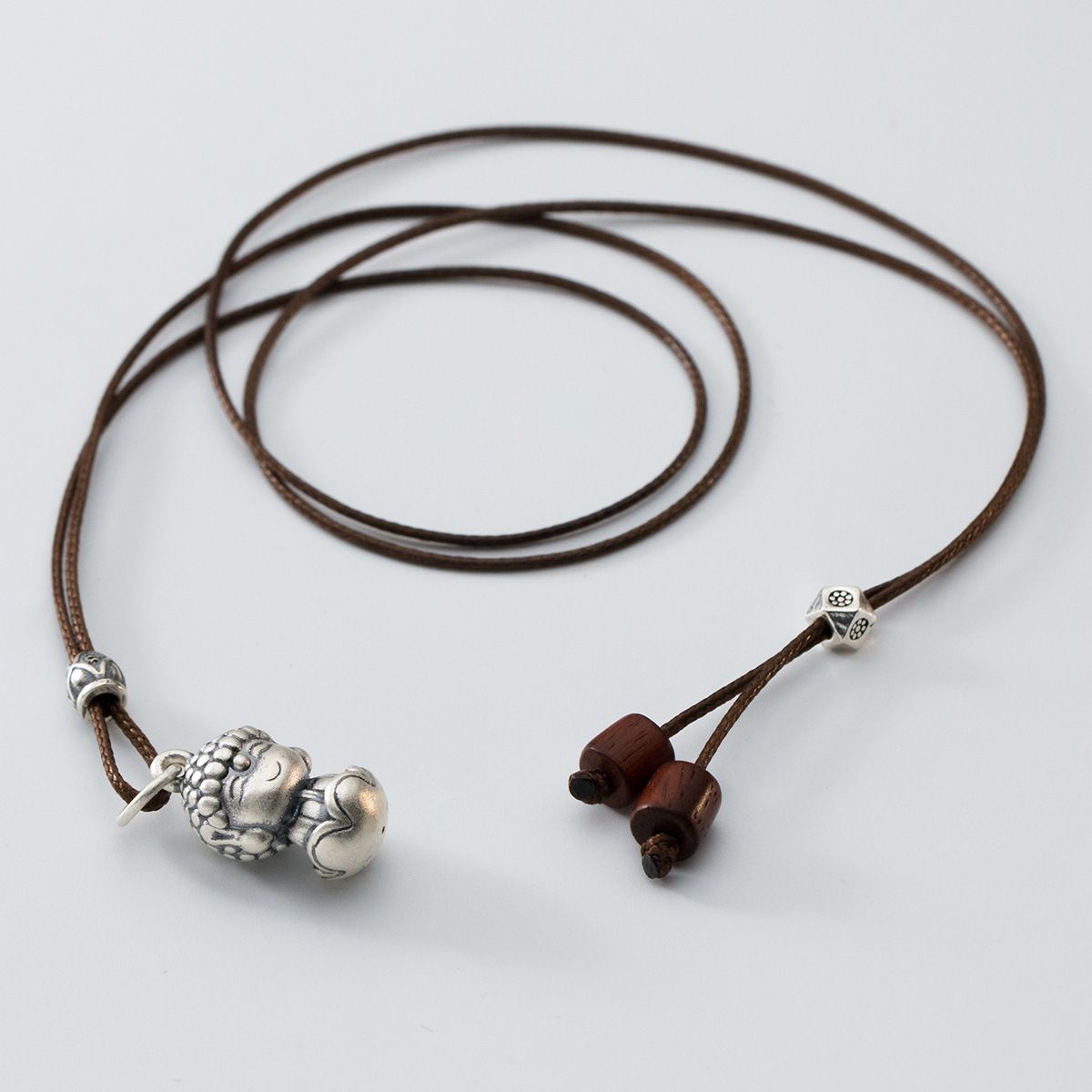 Laughing Buddha – Sterling Silver Necklace