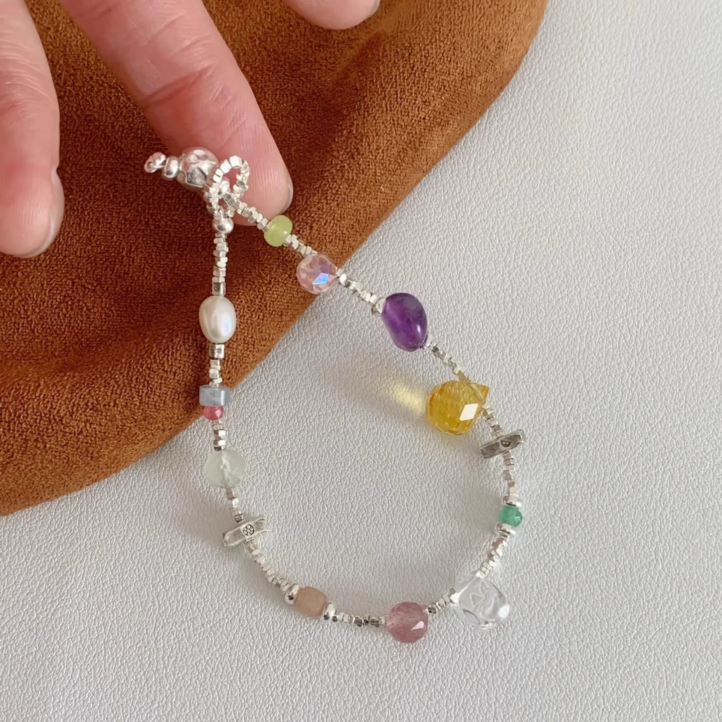 Candyhouse Crystal Silver Bracelet