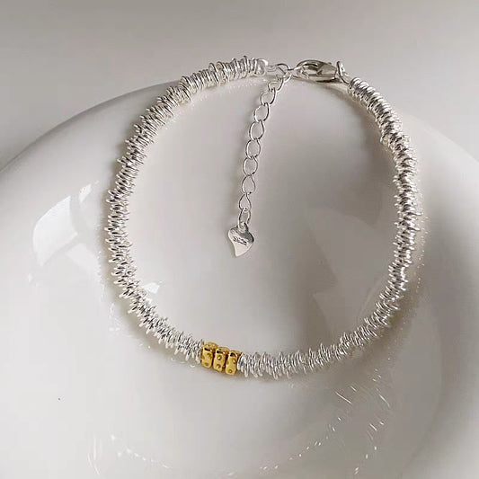 Dual Tone – Sterling Silver Bracelet
