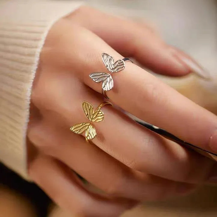 Vintage Flutter – Sterling Silver Butterfly Ring