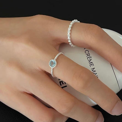 Serenity Twist – Sterling Silver Ring