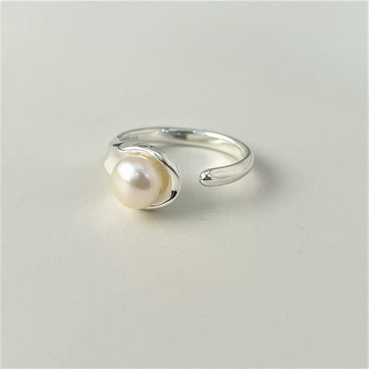 Sterling Silver Pearl Ring