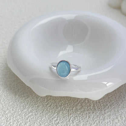Aquamarine Sterling Silver Jewelry Set