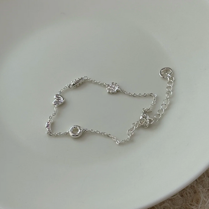 Sweet Donut – Sterling Silver & Pearl Bracelet