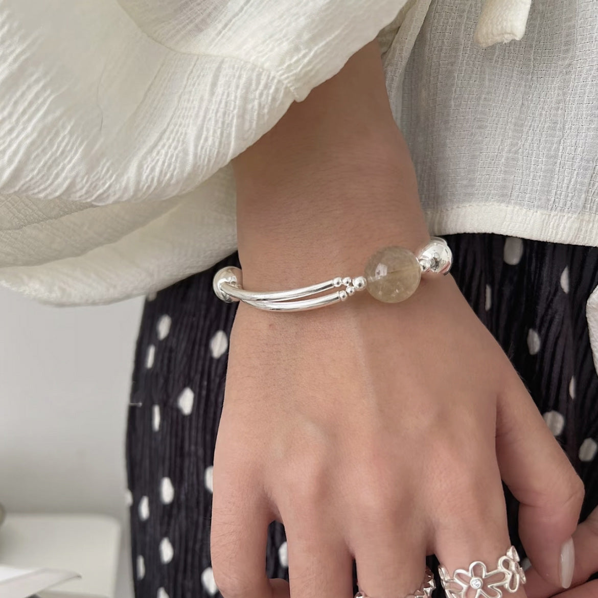 Rutilated Quartz Bracelet