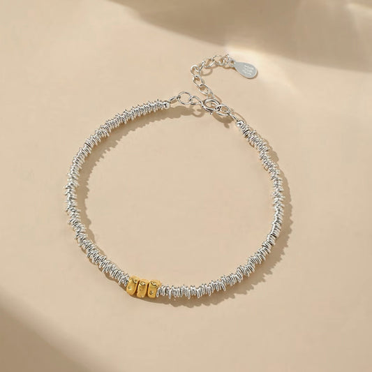 Dual Tone – Sterling Silver Bracelet