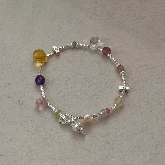 Candyhouse Crystal Silver Bracelet