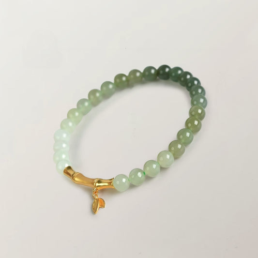 Jade Gradient Bamboo Bracelet