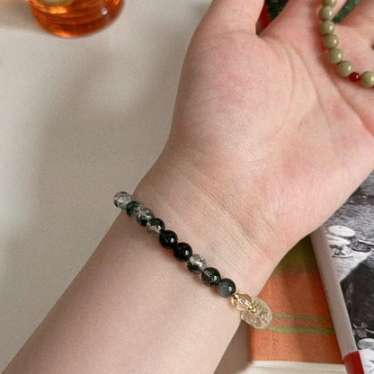 Green Phantom Citrine Pixiu Bracelet