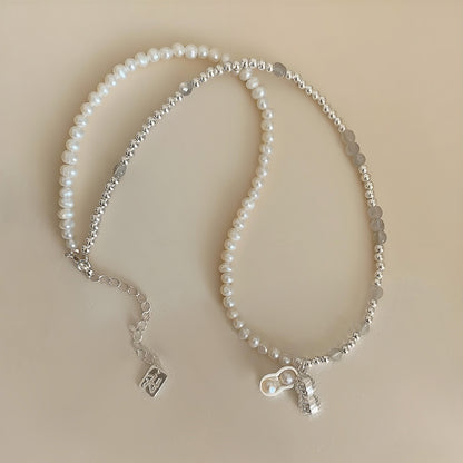 Lucky Peanut Pearl Necklace