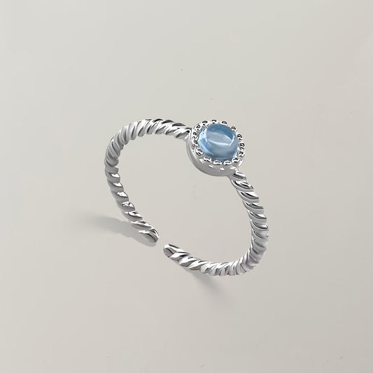 Serenity Twist – Sterling Silver Ring