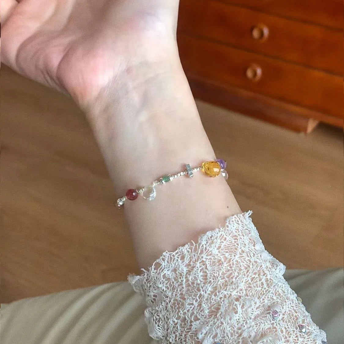 Candyhouse Crystal Silver Bracelet