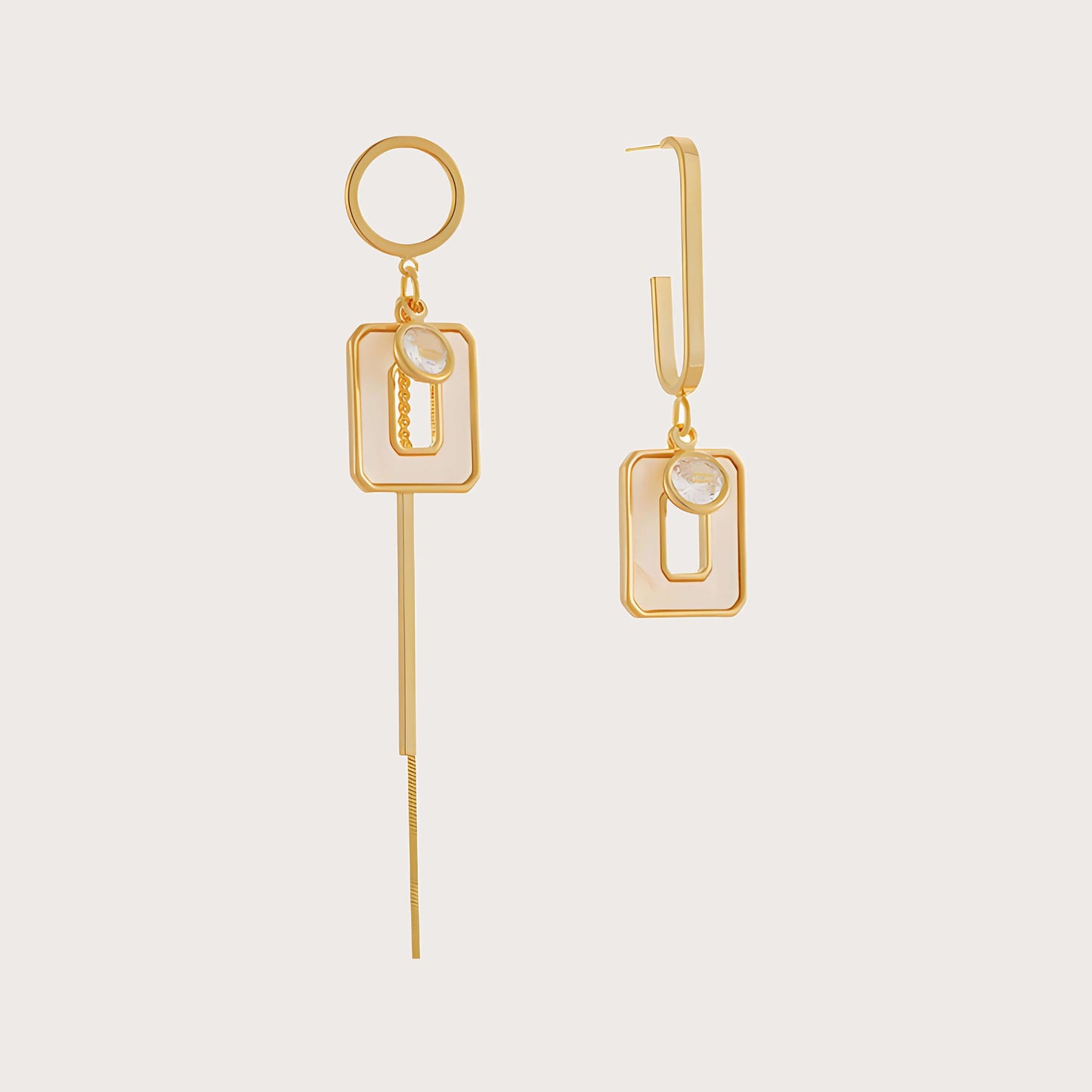 Asymmetrical Long Tassel Drop Earrings
