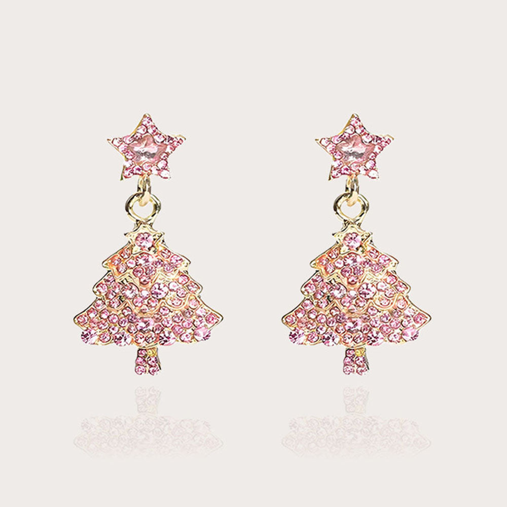 Christmas Tree Dangle Earrings