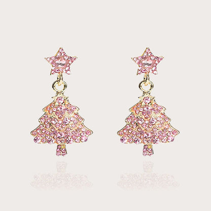 Christmas Tree Dangle Earrings