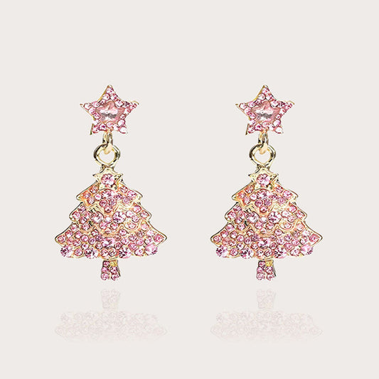 Christmas Tree Dangle Earrings