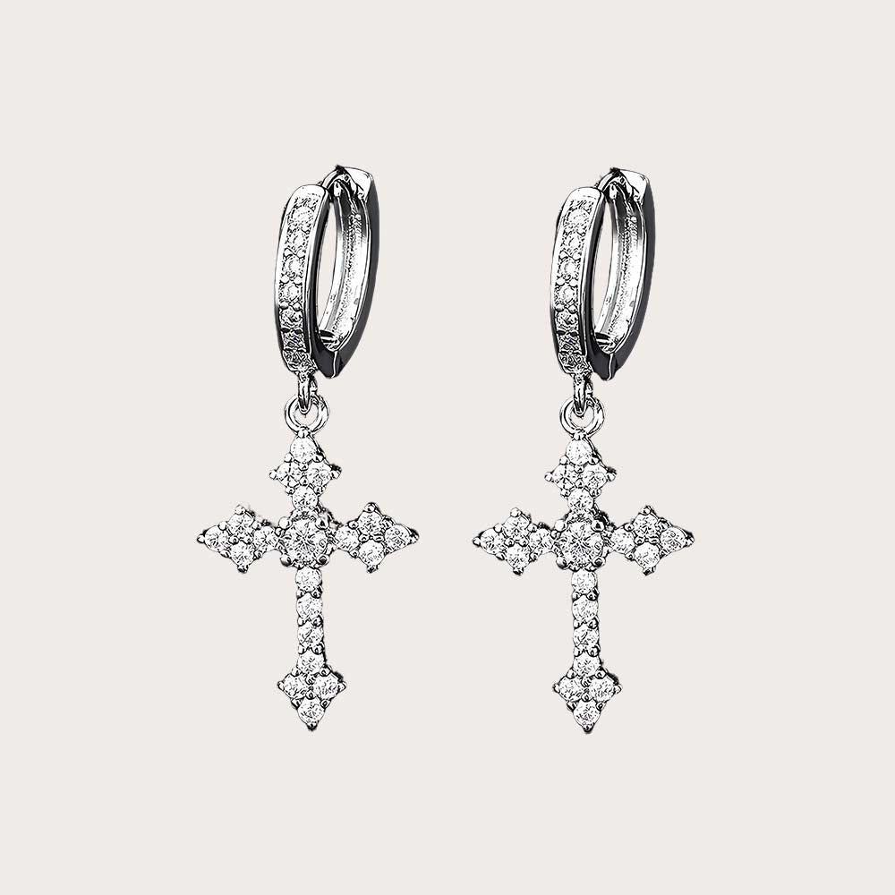 Cross Earrings Hypoallergenic Dangle Earrings