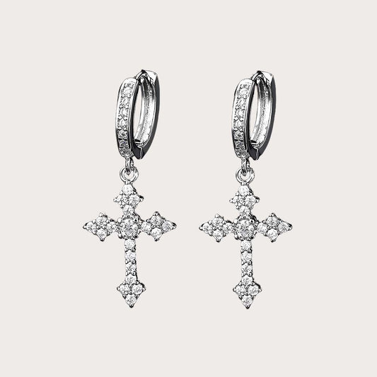 Cross Earrings Hypoallergenic Dangle Earrings
