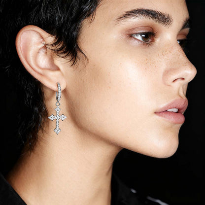Cross Earrings Hypoallergenic Dangle Earrings