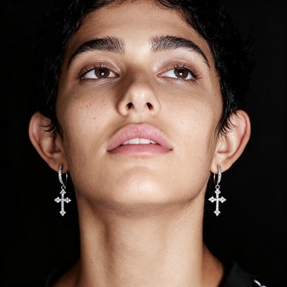 Cross Earrings Hypoallergenic Dangle Earrings