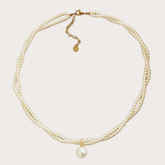 Double Layer Pearl Necklace Elegant Pendant, Exquisite & Stylish Jewelry for Women