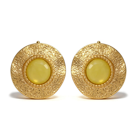 Elegant Vintage Dome Stud Earrings