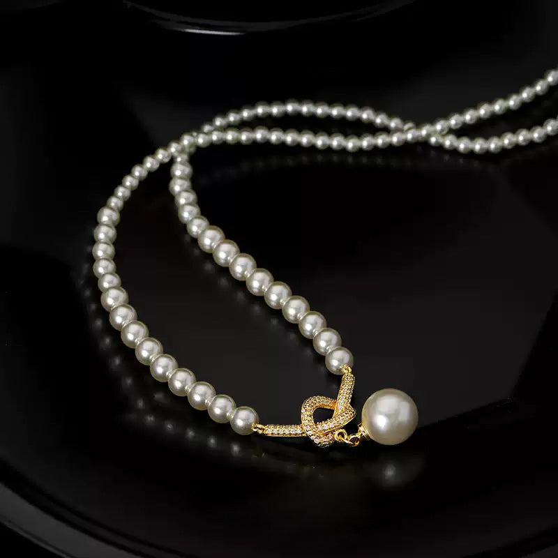 Graceful Pendant Aurora Pearl Necklace Women's Jewelry