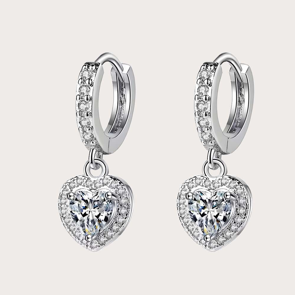 Heart Earrings for Women Love Dangle Earrings