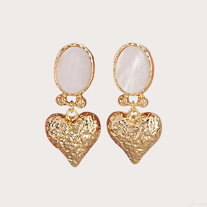 Heart Dangle Earrings Valentines Day Gift