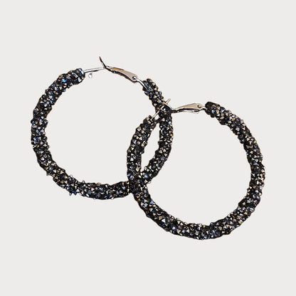 Large Hoop Earrings for Women – Dangle Earring Sparkly Earrings