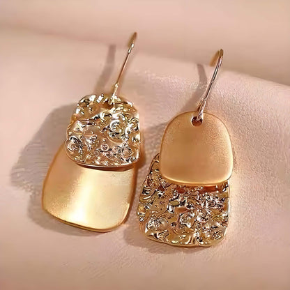 Layered Metal Stud Elegant Earrings