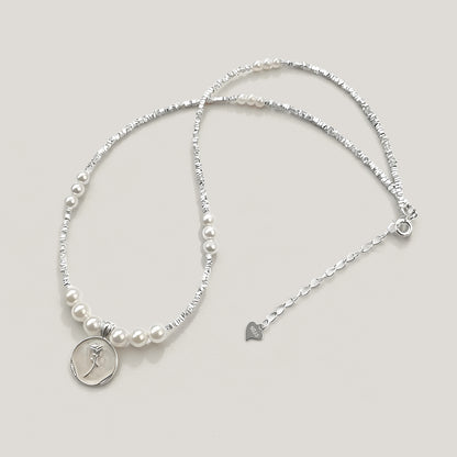 Rosenmädchen – Halskette aus Sterlingsilber