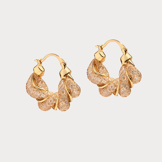 Twisted Zircon Ear Cuff Earrings – Modern Braided Statement Look