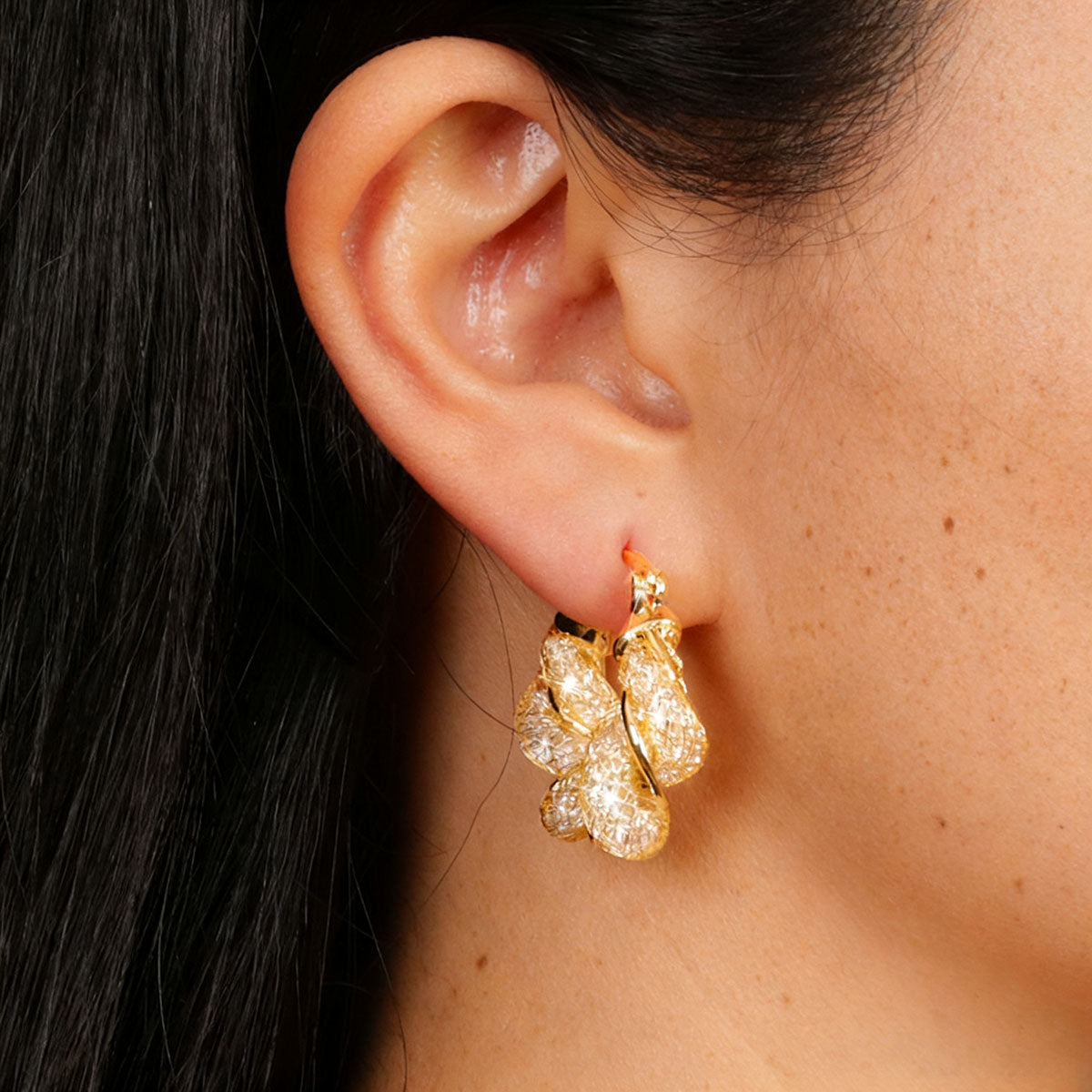 Twisted Zircon Ear Cuff Earrings – Modern Braided Statement Look