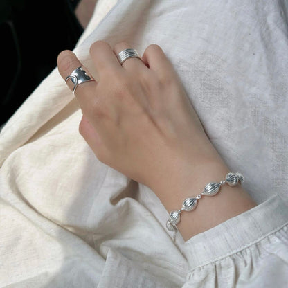 Whispering Shell Bracelet – Sterling Silve